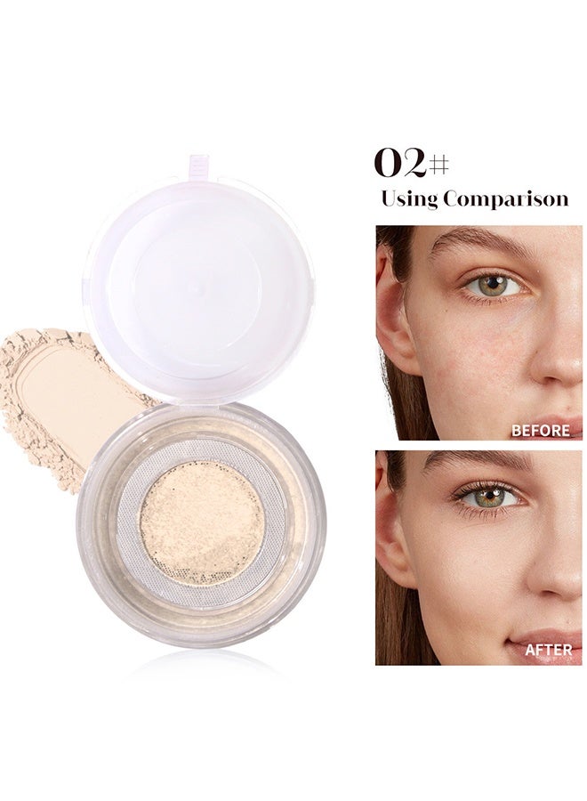 maffick Makeup Setting Powder High Definition Powder - Soft Luminance, Lightweight Loose Powder for Perfect Makeup #02 - Image 1