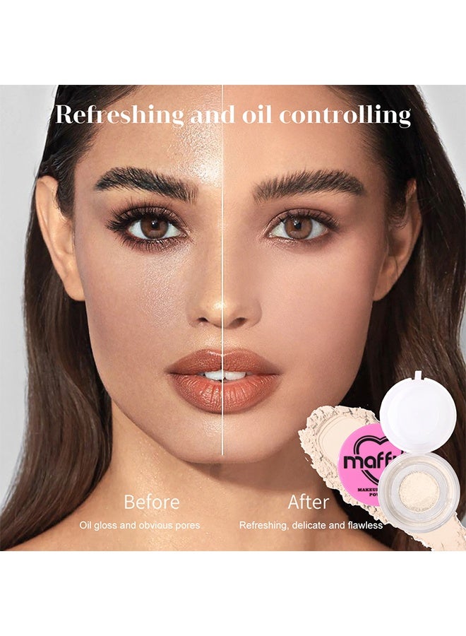 maffick Makeup Setting Powder High Definition Powder - Soft Luminance, Lightweight Loose Powder for Perfect Makeup #02 - Image 4