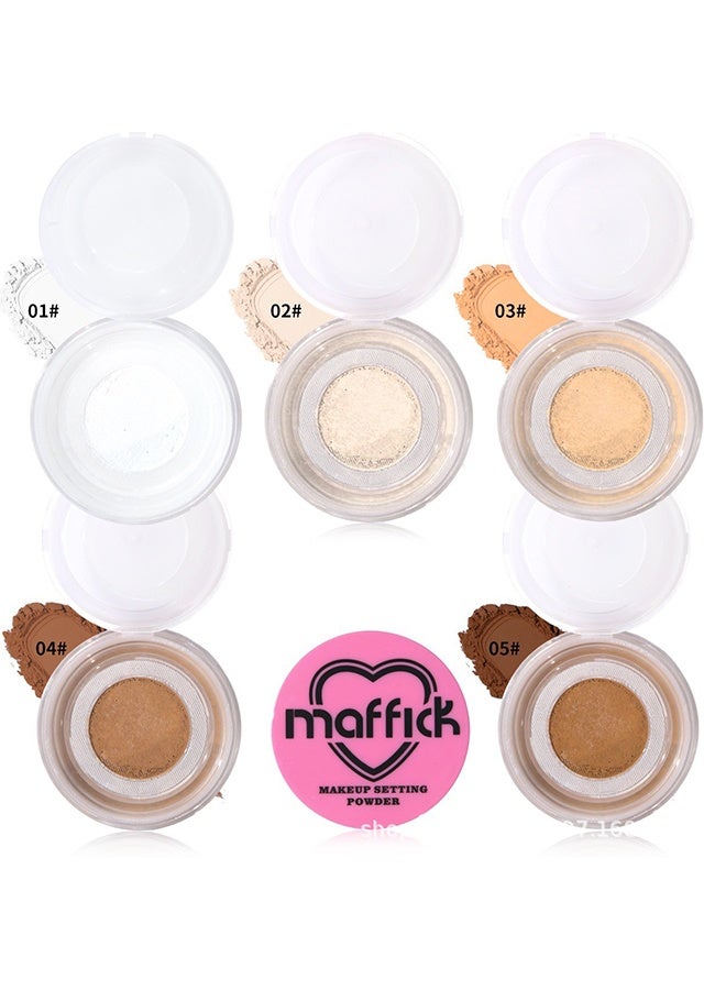 maffick Makeup Setting Powder High Definition Powder - Soft Luminance, Lightweight Loose Powder for Perfect Makeup #02 - Image 2