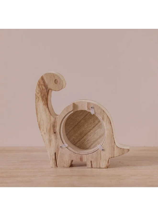 دانوب هوم Meow Wood Dino Shaped Wall Shelf 20X5X20Cm