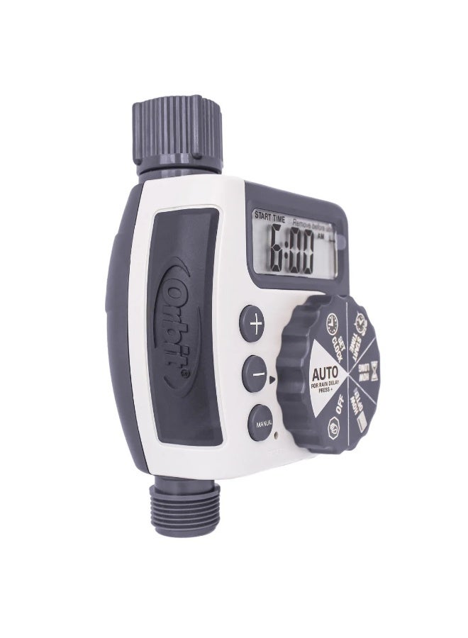 ORBIT Single Station Tap Timer – Programmable Garden Watering Timer with Built-In Diaphragm Valve, Automatic Irrigation Controller for Hose, Soaker, Micro Drip, Sprinklers - Image 4