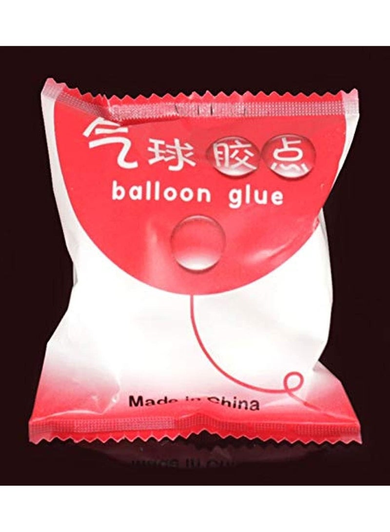 Generic 100pcs Bag of Multi-Purpose Double Sided Adhesive Balloon Circles for Gluing Inflatable Balloons, Toys, Birthday Wedding Party Christmas Decorations, Plastic, White (3pcs)  - Image 1