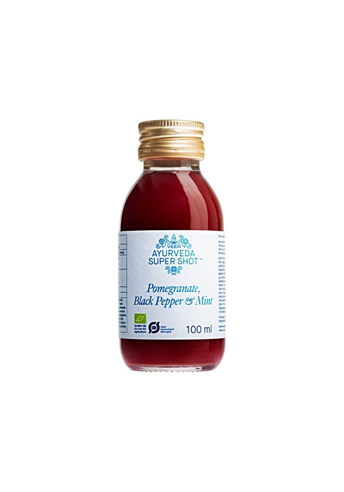 Ayurveda Supershot, Pomegranate Black Pepper & Mint - 100ml, Denmark