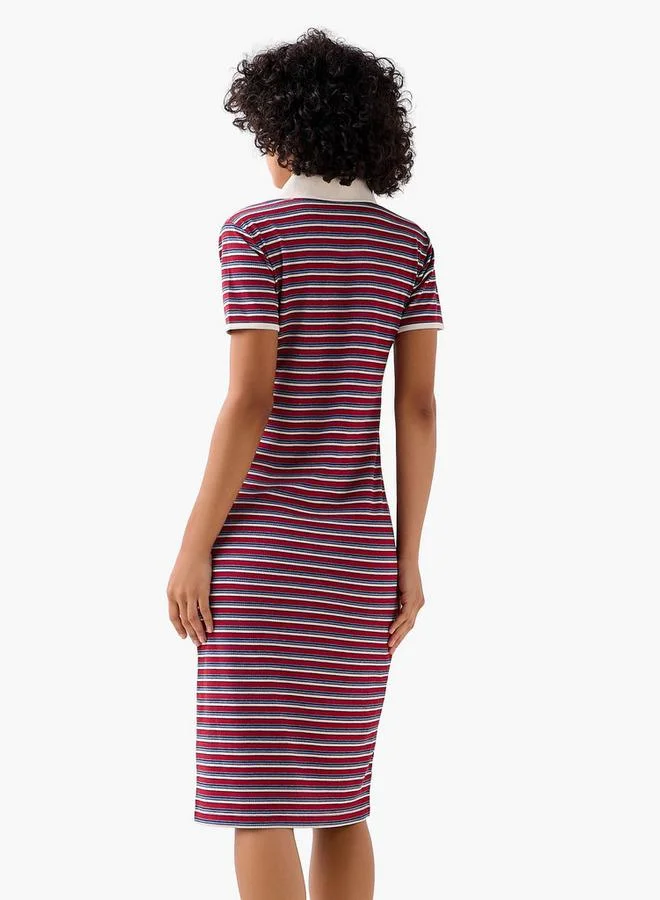 Lee Cooper Lee Cooper Shift Midi Dress with Zip Closure