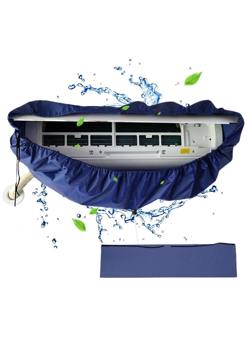 Laravel Air Conditioner Cleaning Cover Dust Washing Bag for large size 2P-3P Wall Mounted AC Service with pipe  - Image 1