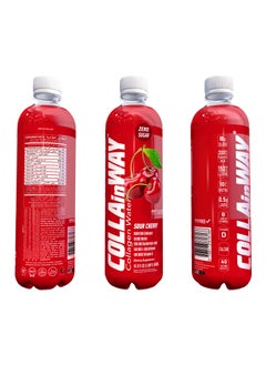 COLLAinWay COLLAinWay Collagen Drink 8000mg Sour Cherry - Zero Sugar , Biotin, Hyaluronic Acid, L-Glutathione, Vitamin D - Support Hair, Skin, Nail & Bone Health, Anti-Aging Hydrating Beauty Beverage Pack of 12  - Image 2