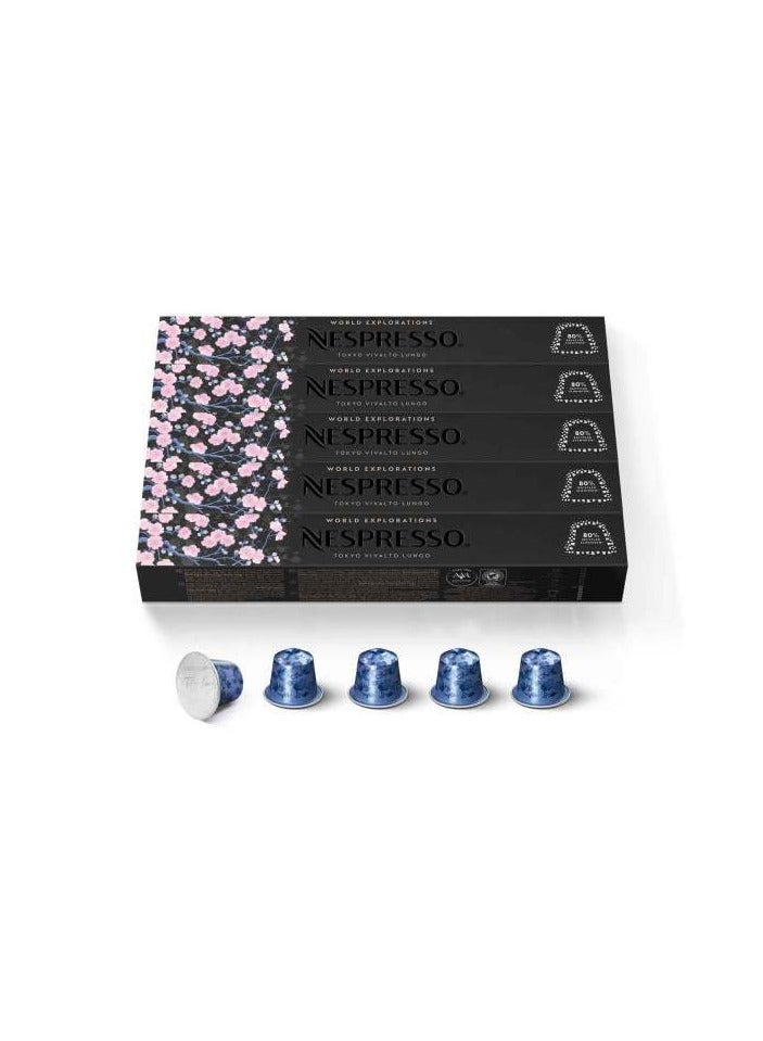 Nespresso OriginalLine Tokyo Lungo 50 Capsules - 5 Sleeves - Pack of 5 - Image 1