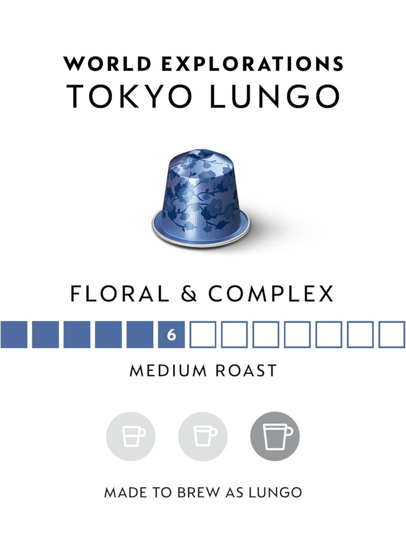 Nespresso OriginalLine Tokyo Lungo 50 Capsules - 5 Sleeves - Pack of 5 - Image 3