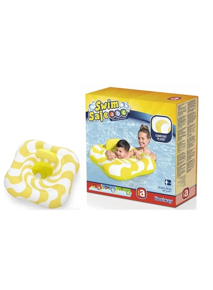 Bestway Swimsafe Inflatable Baby Pool Float - Wavy Square - Image 1
