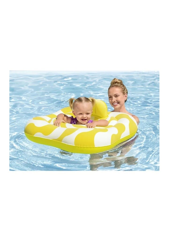 Bestway Swimsafe Inflatable Baby Pool Float - Wavy Square - Image 4
