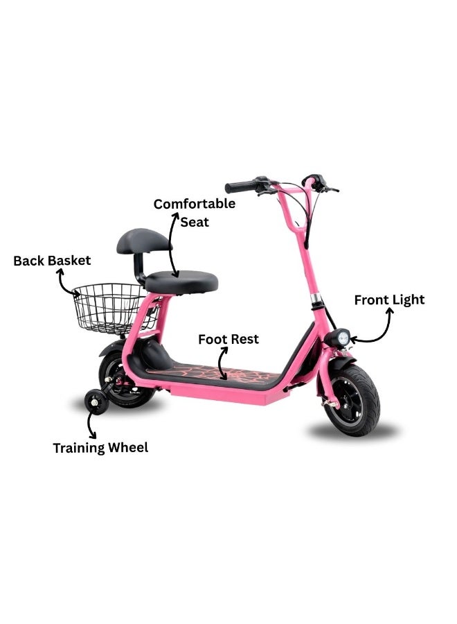 Safe-Drive Mini Harley Electric Scooter - High-Visibility LED Lights & Dual Brakes - Image 5