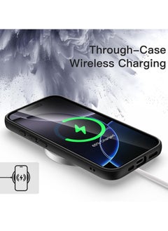 Generic Case for iPhone 16 Pro Max 6.9-Inch, Shockproof Phone Bumper Cover, Solid Color Matte TPU Frame, Anti-Scratch Clear Back (Black)  - Image 5