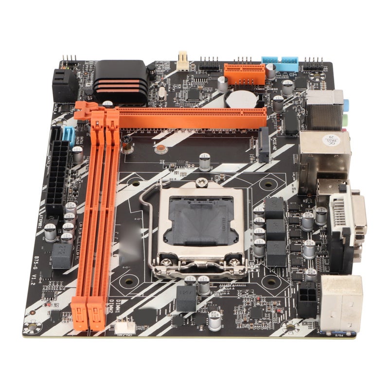 فوكس كون اللوحة الأم LGA1155 M ATX ذاكرة DDR3 دعم SSD فائق السرعة M.2 - مخرج DVI VGA HD للألعاب والعمل المكتبي - Image 2