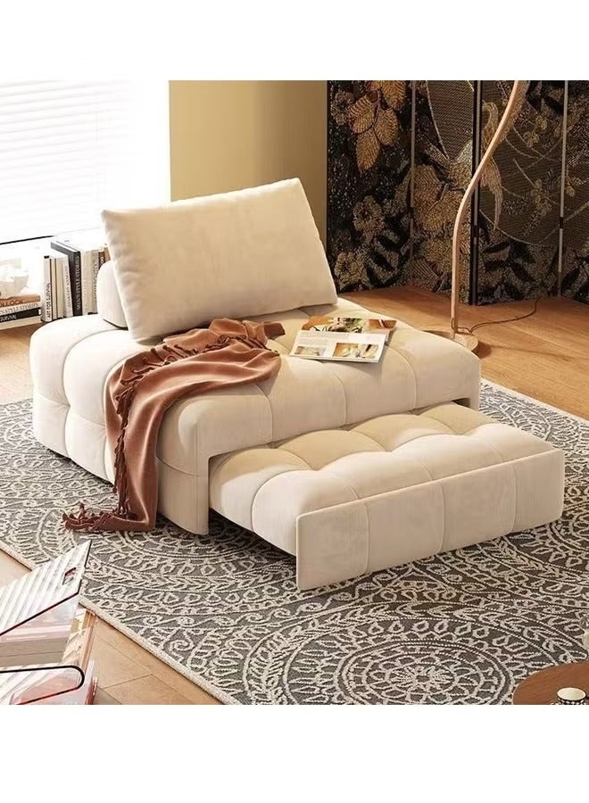 رافين سرير أريكة متعدد الوظائف 2 في 1 بتصميم عصري قابل للتحويل والتمديد وكرسي قابل للطي وسرير فردي مريح وأريكة استرخاء وسرير قيلولة وأثاث مدمج لغرفة المعيشة وغرفة النوم 105 × 110 × 80 سم - Image 3