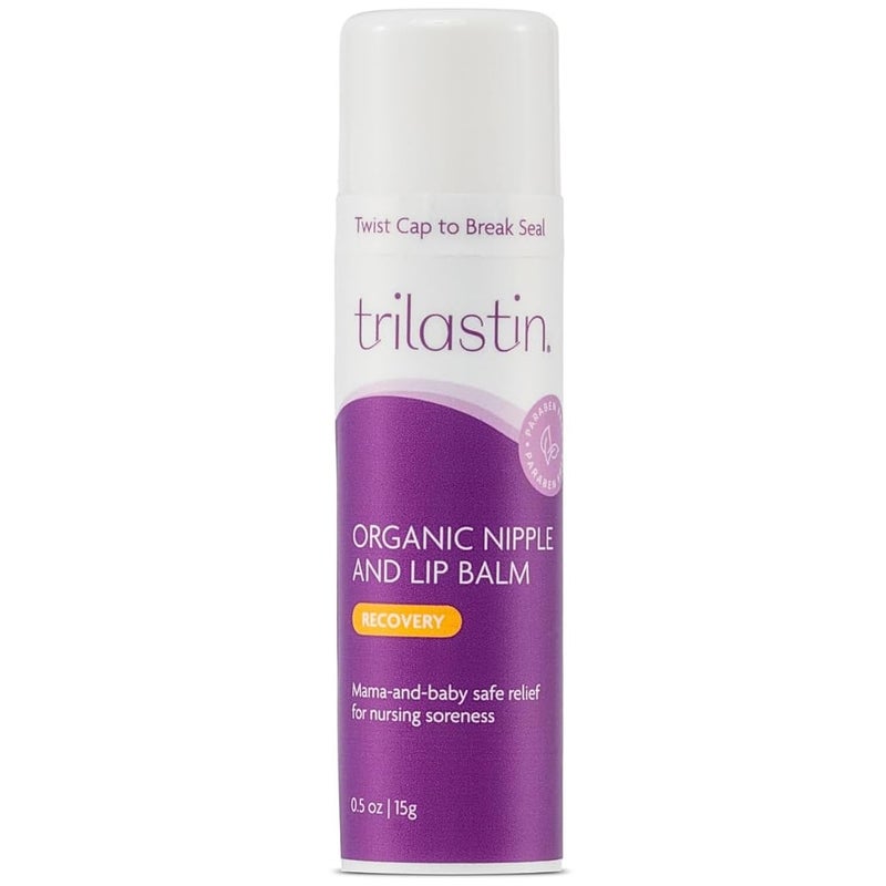 TriLASTIN VitaminInfused Nipple and Lip Balm  Breastfeeding Essentials  LanolinFree Nipple Cream  Nipple Butter  Postpartum MustHaves - Image 1