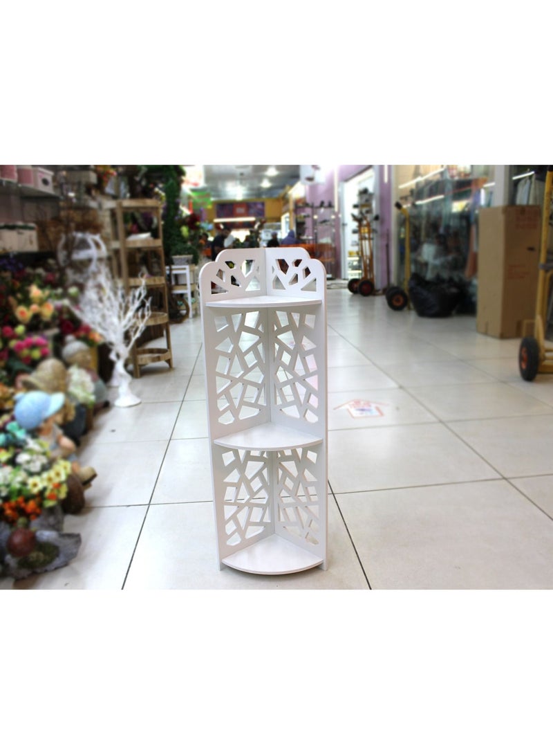 LINGWEI Bathroom Storage Corner Shelf Cabinet Towel Holder Hallway Bedroom and  Kitchen Side Stand - Image 3