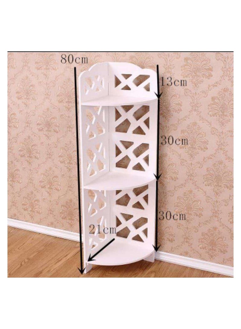 LINGWEI Bathroom Storage Corner Shelf Cabinet Towel Holder Hallway Bedroom and  Kitchen Side Stand - Image 4