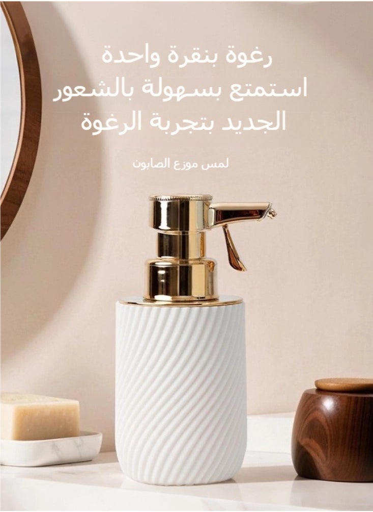 GTRY - Automatic Foam Soap Dispenser - Bathroom/Kitchen Soap Dispenser with Adjustable Foaming System Countertop Soap Dispenser - Image 1