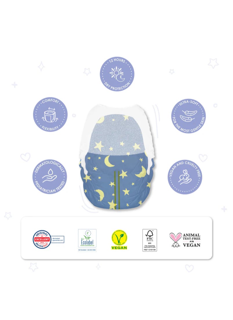 PureBorn Night Pants Size 5 12-17kg Assorted Prints 4 x 20 Diapers  - Image 2