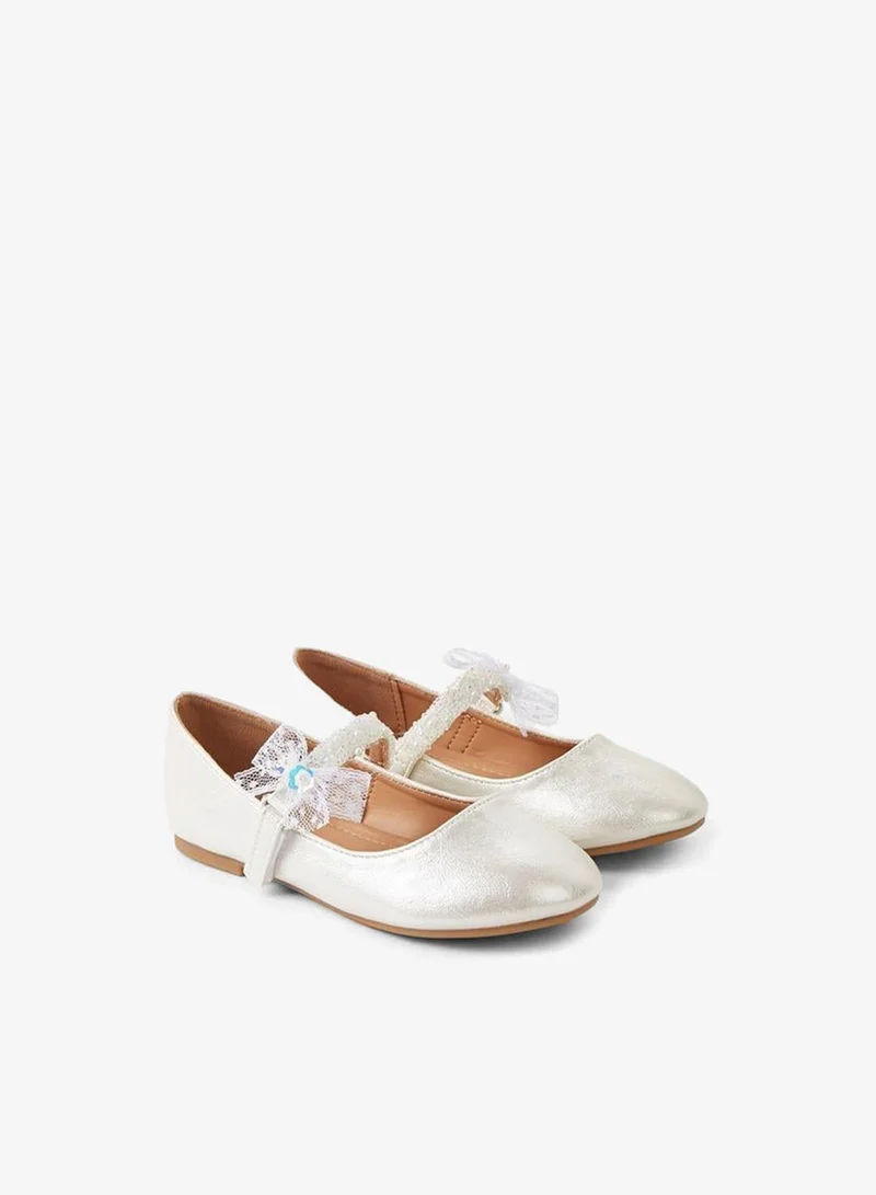 Flora Bella By Shoexpress Girls Hook & Loop Ballerina Ramadan Collection