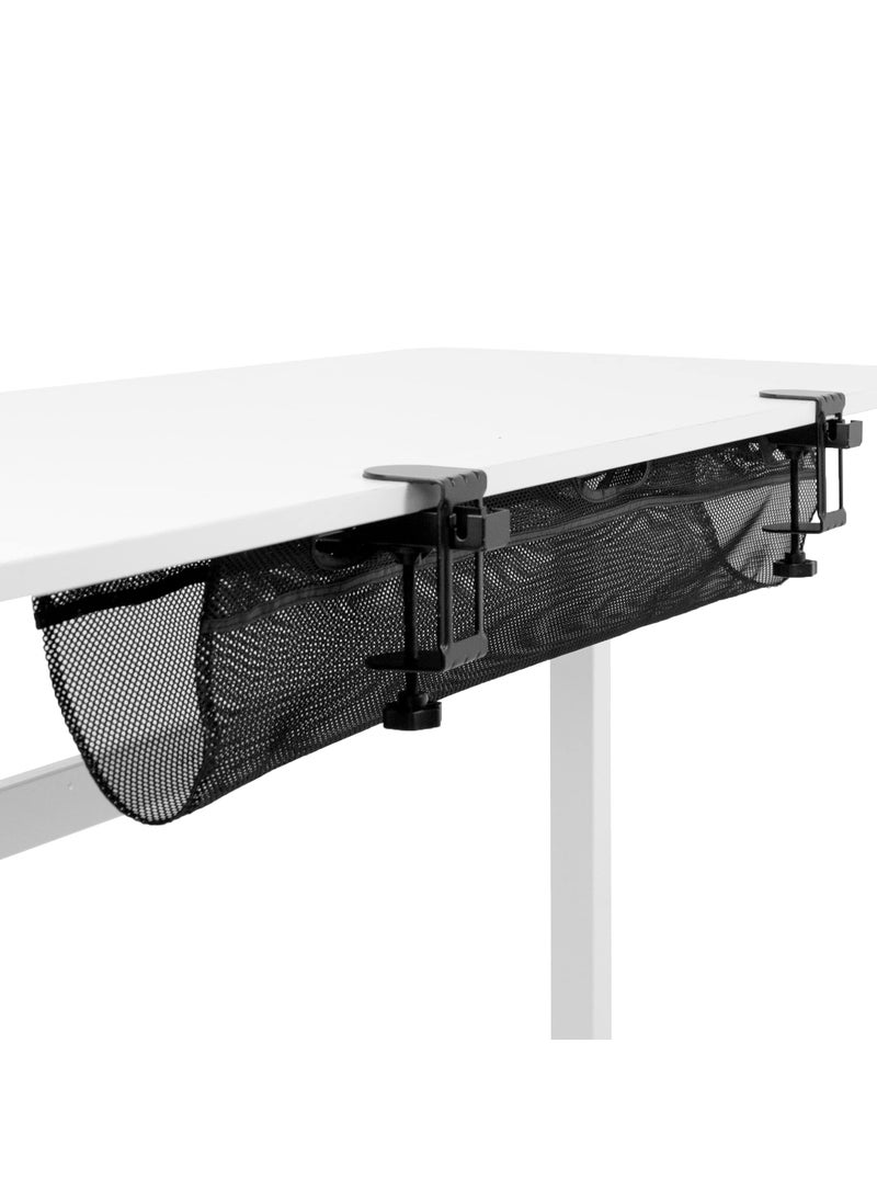 vivo VIVO Mesh 91 cm Clamp-on Under Desk Cable Net, Workstation Wire Organizer, Cable Management for Home and Office, Black, DESK-AC36MH  - Image 1
