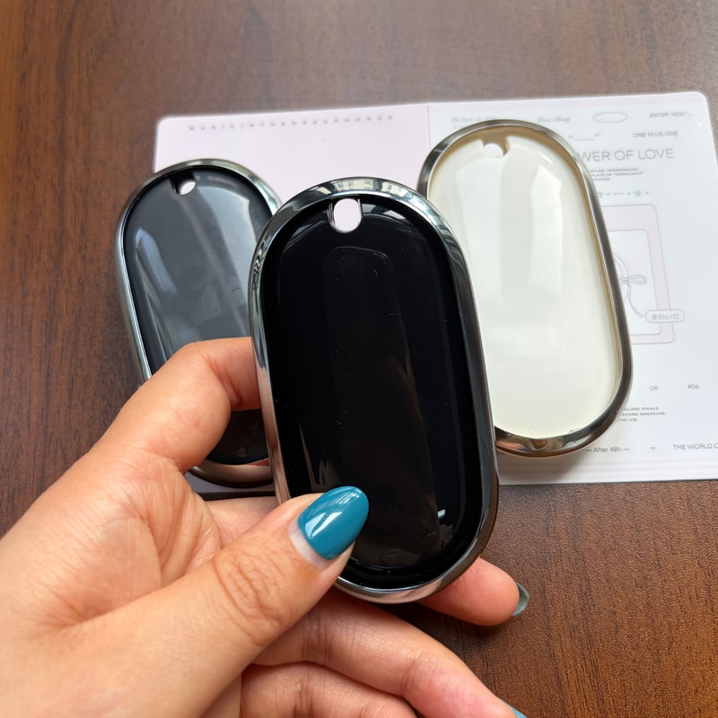 Grey TPU Soft Car Key Fob Cover for Mercedes 3 Button Remote Compatible with A C Class GLE GLS - Image 5
