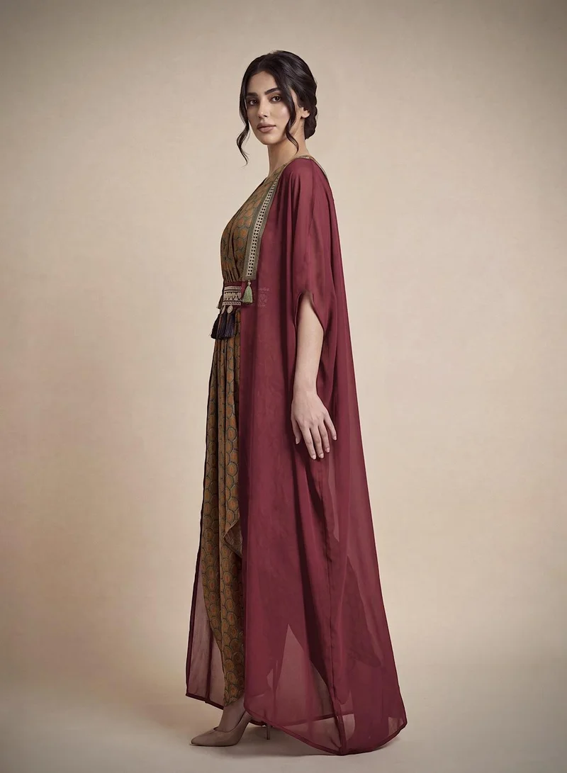 ECSTACY Cape Dress set