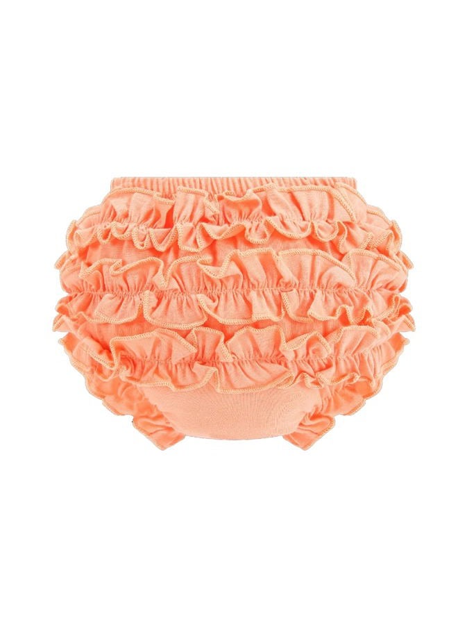 Orinery Infant Bloomers Underwear Ruffle Diaper Cover for Baby Girls Toddler Kids Cotton Shorts Panties 4-Pack, Nhs75-b, 3-4 Years - Image 2