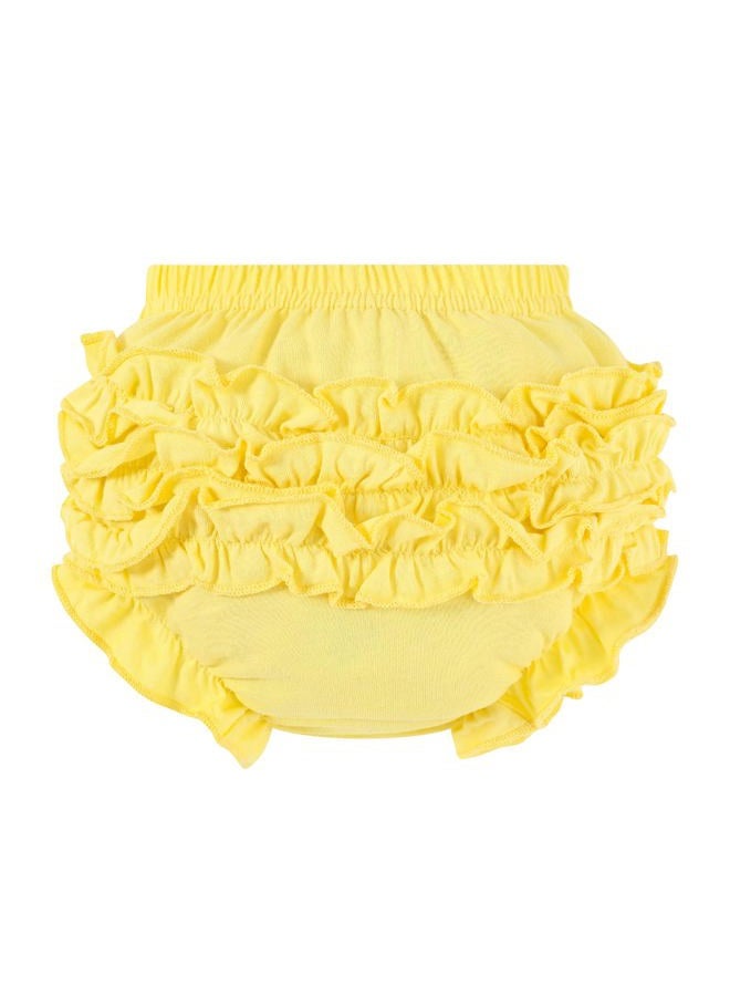 Orinery Infant Bloomers Underwear Ruffle Diaper Cover for Baby Girls Toddler Kids Cotton Shorts Panties 4-Pack, Nhs75-b, 3-4 Years - Image 5