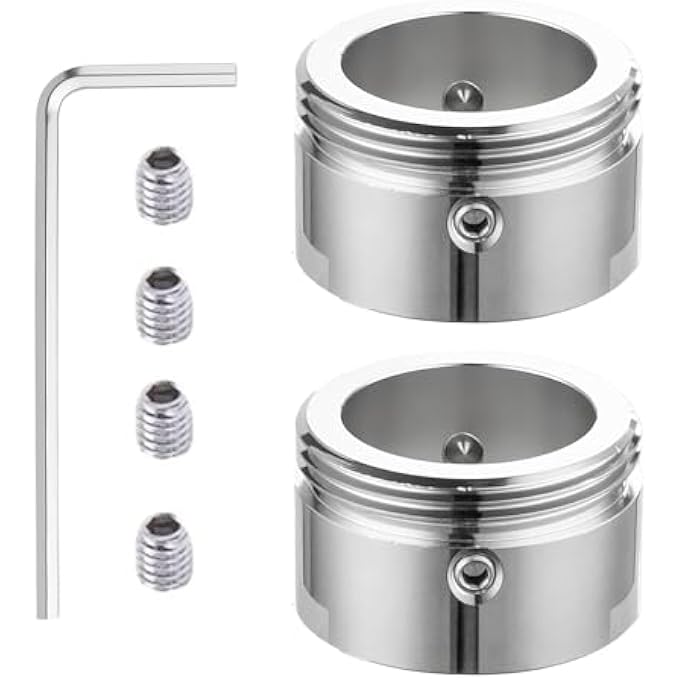 RADIATOR THERMOSTAT ADAPTER M30 X 1.5 304 STAINLESS STEEL HEATING VALVE ADAPTER FOR RA/RAV/RAVL VALVES, THERMOSTAT ADAPTER WITH HEX KEY RADIATOR ACCESSORIES FOR DANFOSS RADIATOR VALVES PACK OF 2 - Image 2