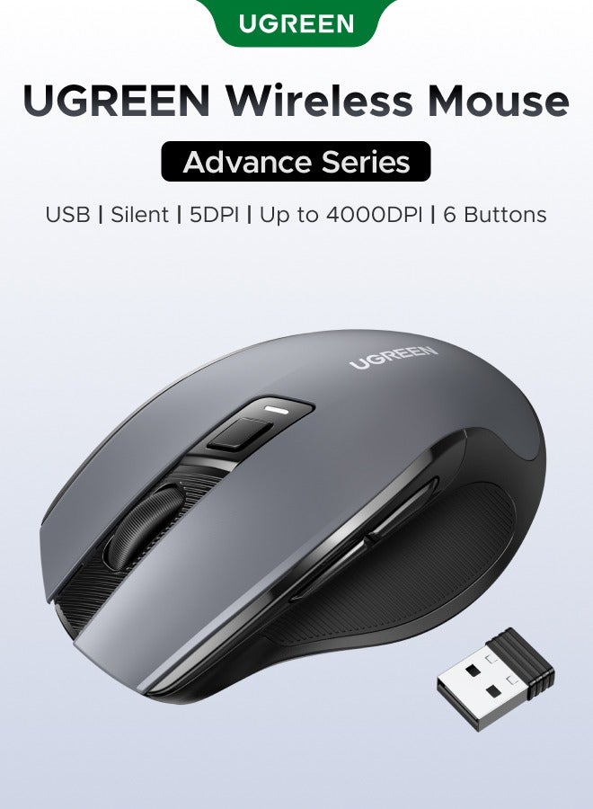 Wireless Mouse Ergonomic Mice 2.4G USB Noiseless Portable Mouse for Laptop Tablet 5 DPI Adjustable Ultrafast Scrolling for PC HP Lenovo MacBook ASUS Dell