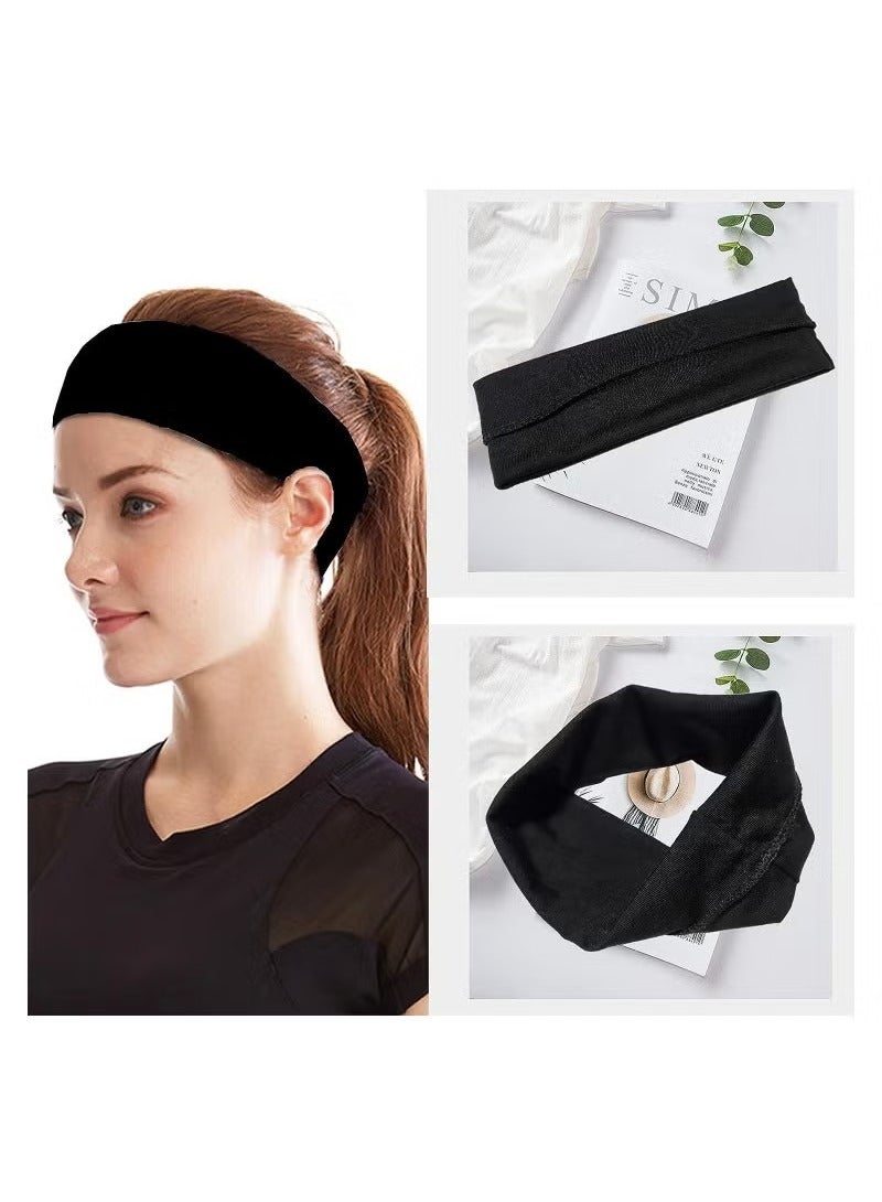6 قطع من عصابات الرأس الرياضية للنساء، عصابات شعر مرنة للعرق واليوجا، عصابات رأس ناعمة ورقيقة غير قابلة للانزلاق، لفافة شعر أنيقة - Image 5