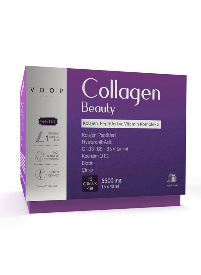 Voop Collagen Beauty 5500 mg, 30 sachets x 7 g - Image 1