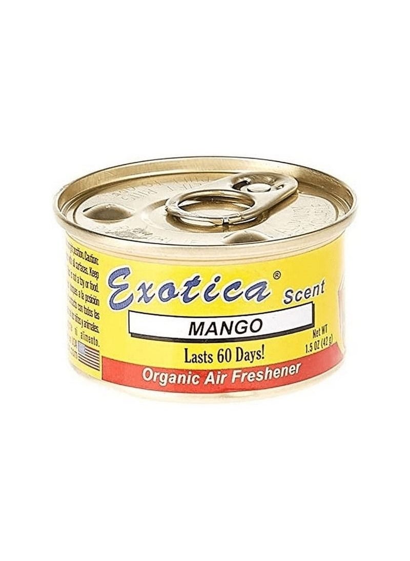 EXOTICA Exotica Air Freshener For Car And Home Scent Organic Air Freshener Can-Mango  - Image 2