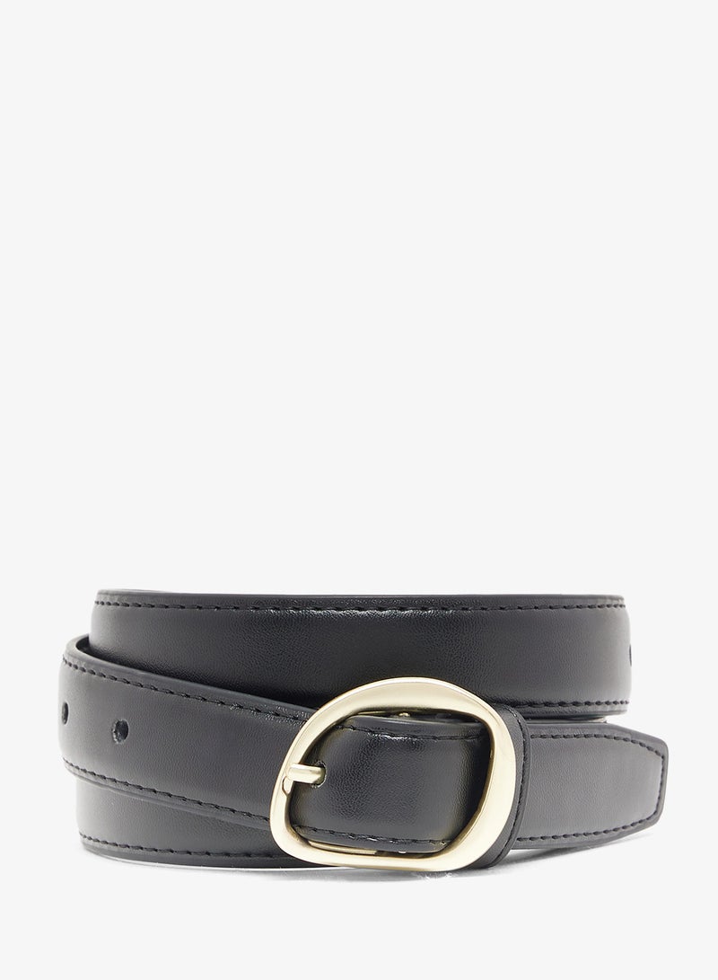 ELLA Golden Buckle Slim Belt - Image 1