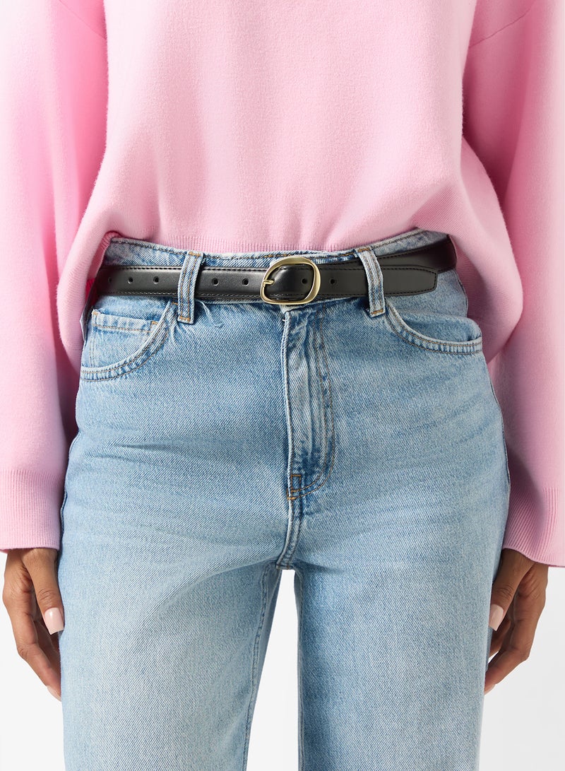 ELLA Golden Buckle Slim Belt - Image 3