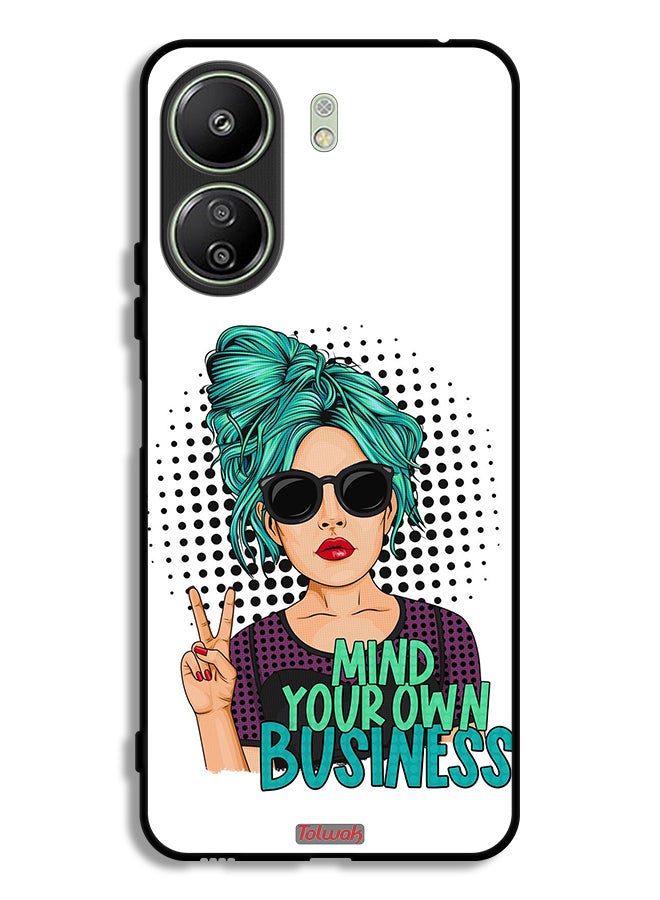 Tolwak Xiaomi Redmi 13C Protective Case Cover Mind Your Own Business - Image 1