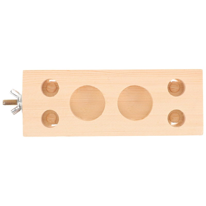 Parrot Natural Wood Block Chewing Perch Stand For Cockatoos Teeth Grinding Toy Suitable For Cage And Playtime - Image 2