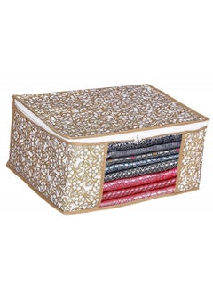 JANNYRO JANNYRO Saree Organizer For Wardrobe Saree Cover With Zip Saree Covers For Storage sadi Packing For Wedding Storage Bag Wardrobe Organizer With Transparent Window Lehenga Suit Dress Accessories  - Image 1