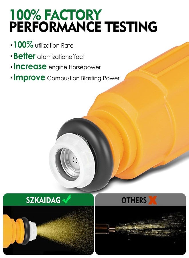 SZKAIDAG Fuel Injectors 0280155710 4 Holes Fits For 1989-1998 For:-JEEP Cherokee 1987-1992 For:-JEEP Comanche 1991-1998 For:-JEEP Wrangler 1993-1998 For:-JEEP Grand Cherokee Replace# 0280155700 (6pcs) - Image 5