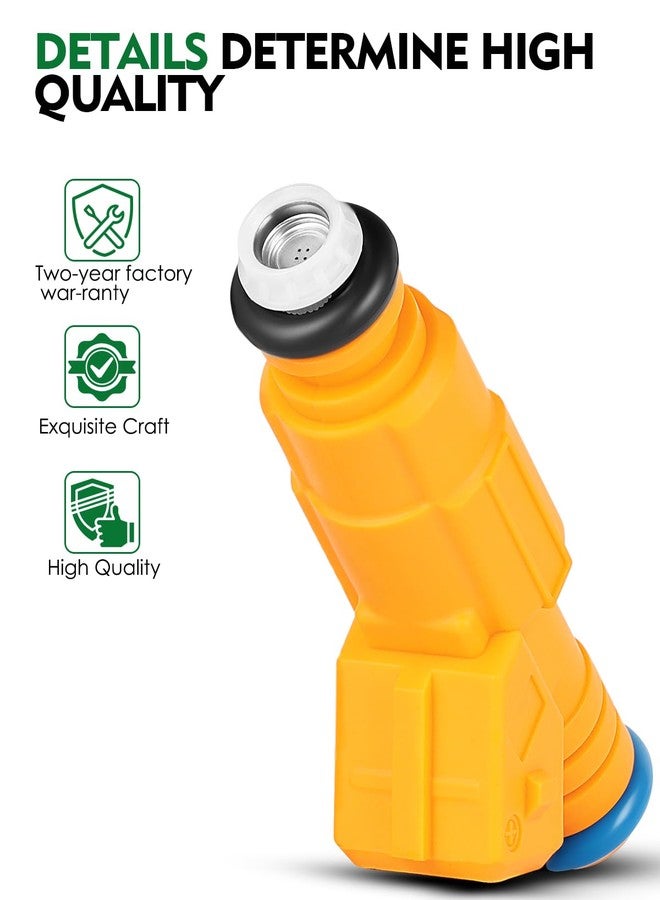 SZKAIDAG Fuel Injectors 0280155710 4 Holes Fits For 1989-1998 For:-JEEP Cherokee 1987-1992 For:-JEEP Comanche 1991-1998 For:-JEEP Wrangler 1993-1998 For:-JEEP Grand Cherokee Replace# 0280155700 (6pcs) - Image 3