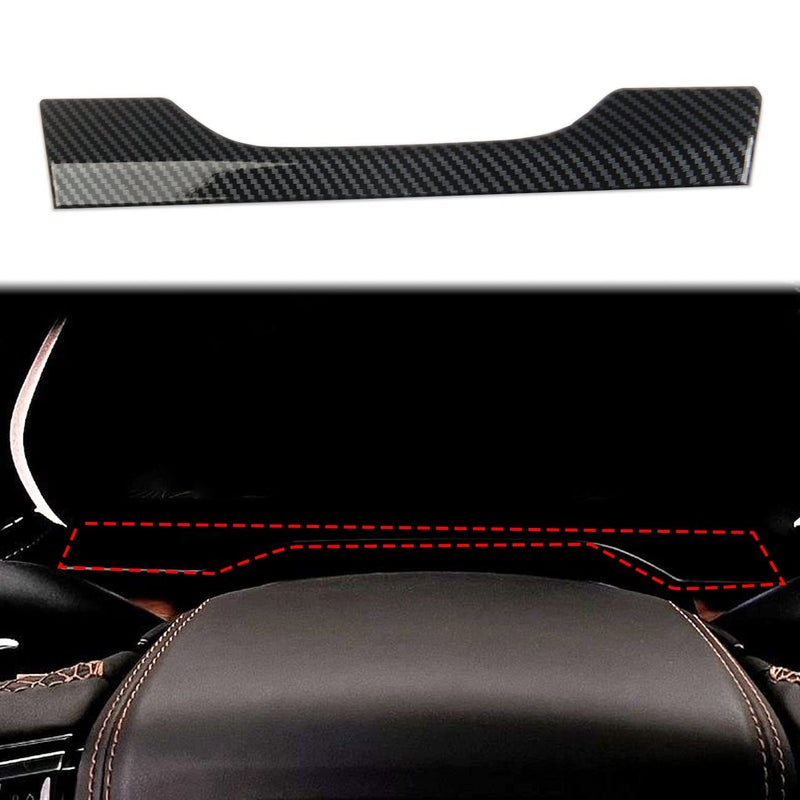 Carbon Fiber interior Dashboard Cover Trim For Jeep Grand Cherokee L 20212024 For Grand Cherokee 20222024