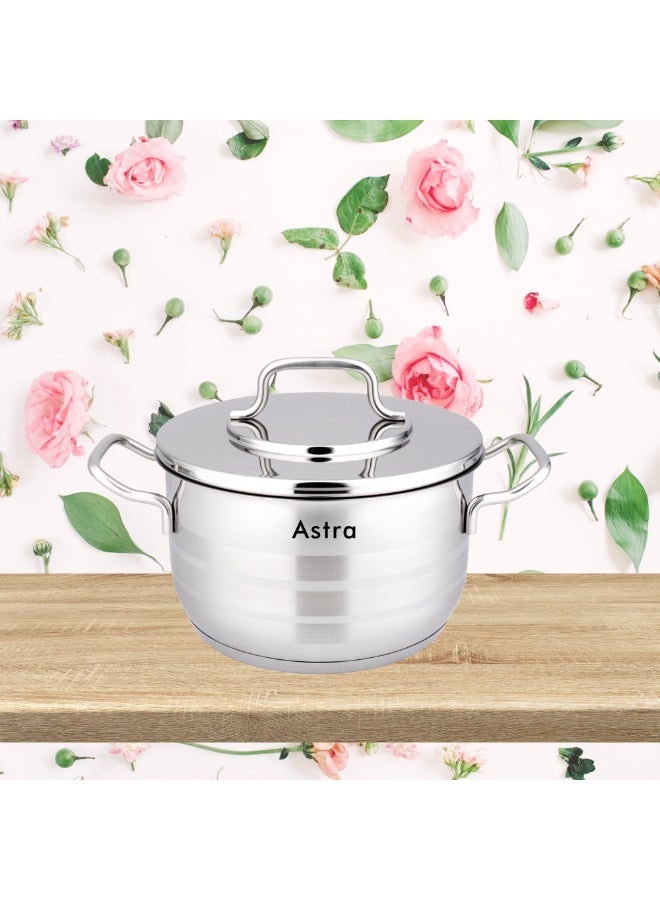 ASTRA Premium Stainless Steel Casserole Pot 26cm | 8.4L Capacity | Induction Compatible | Durable Cookware | Made in Türkiye - Image 4