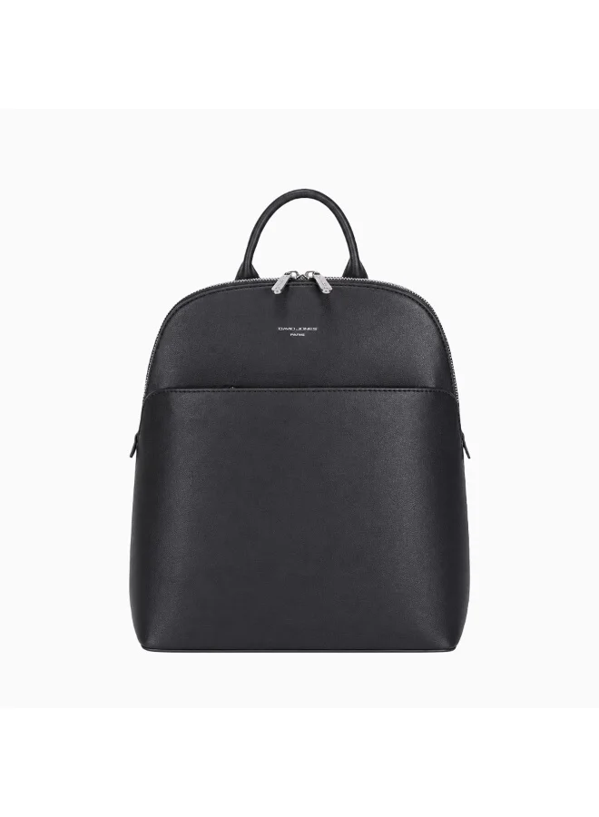David Jones Modern minimal medium size women's backpack model CM8233| Daily, school, college, work and everyday multi pocket bag