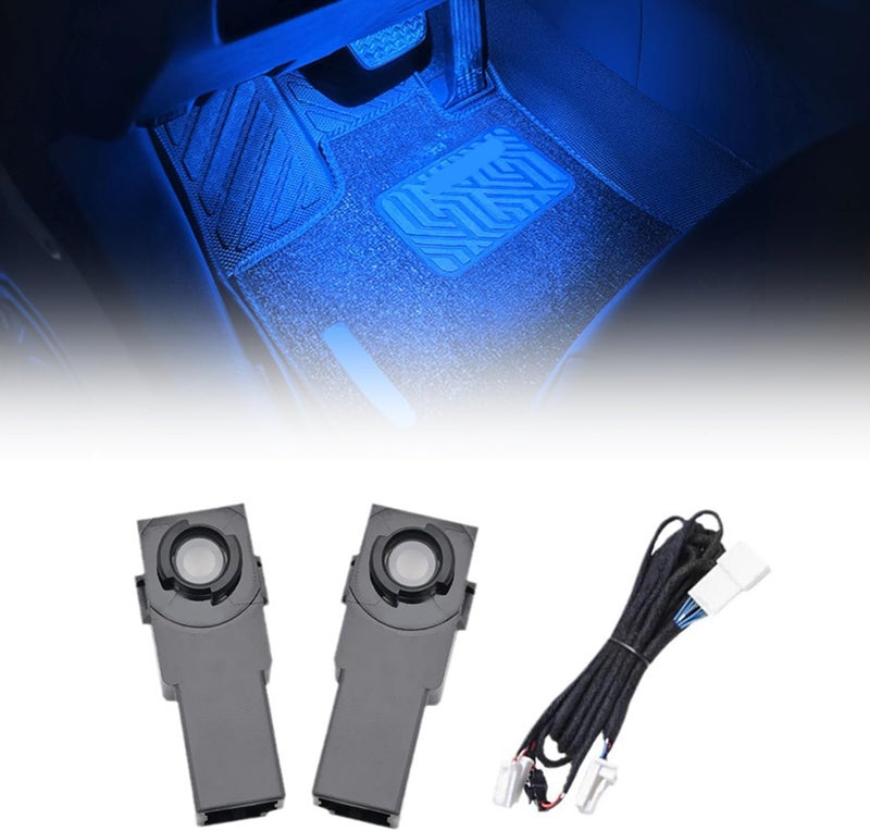 L2R for Toyota RAV4 (2019-2024) Under Dash Footwell Ambient LED Light Lamp Decoration Car Interior Accessories 2 PCS (Blue Light) - Image 1