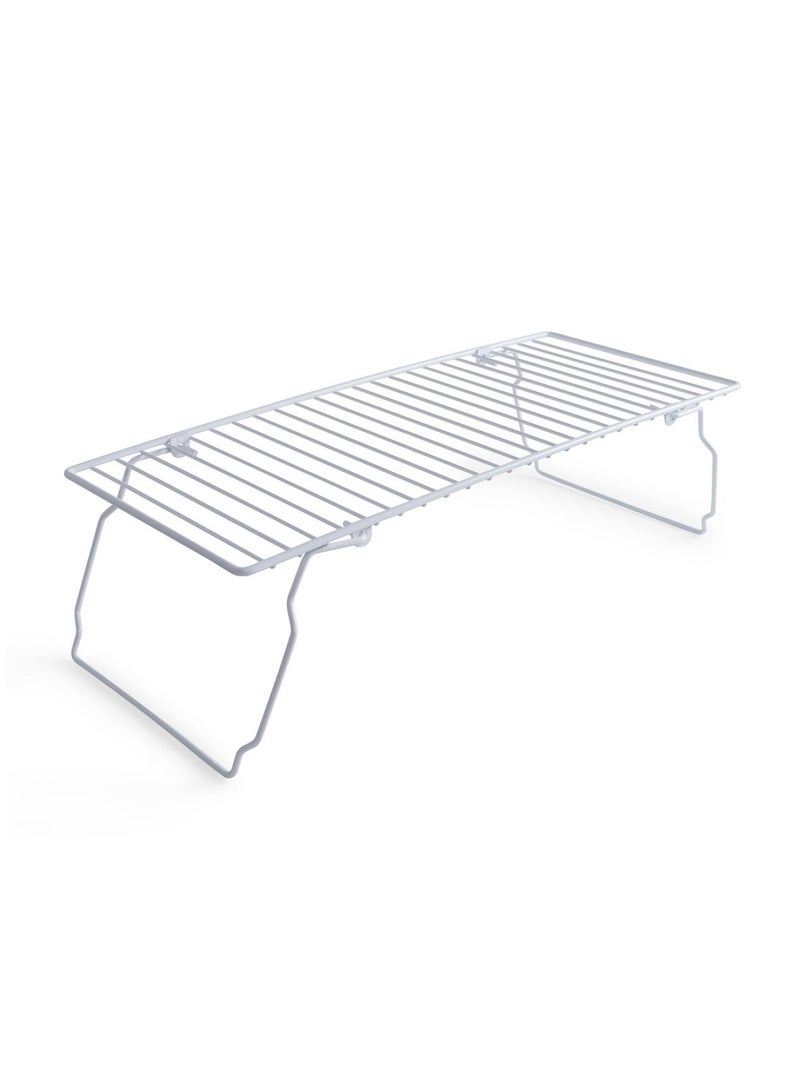 Pan Home Essentials Foldable Shelf Organizer 47x21x14cm - White - Image 1