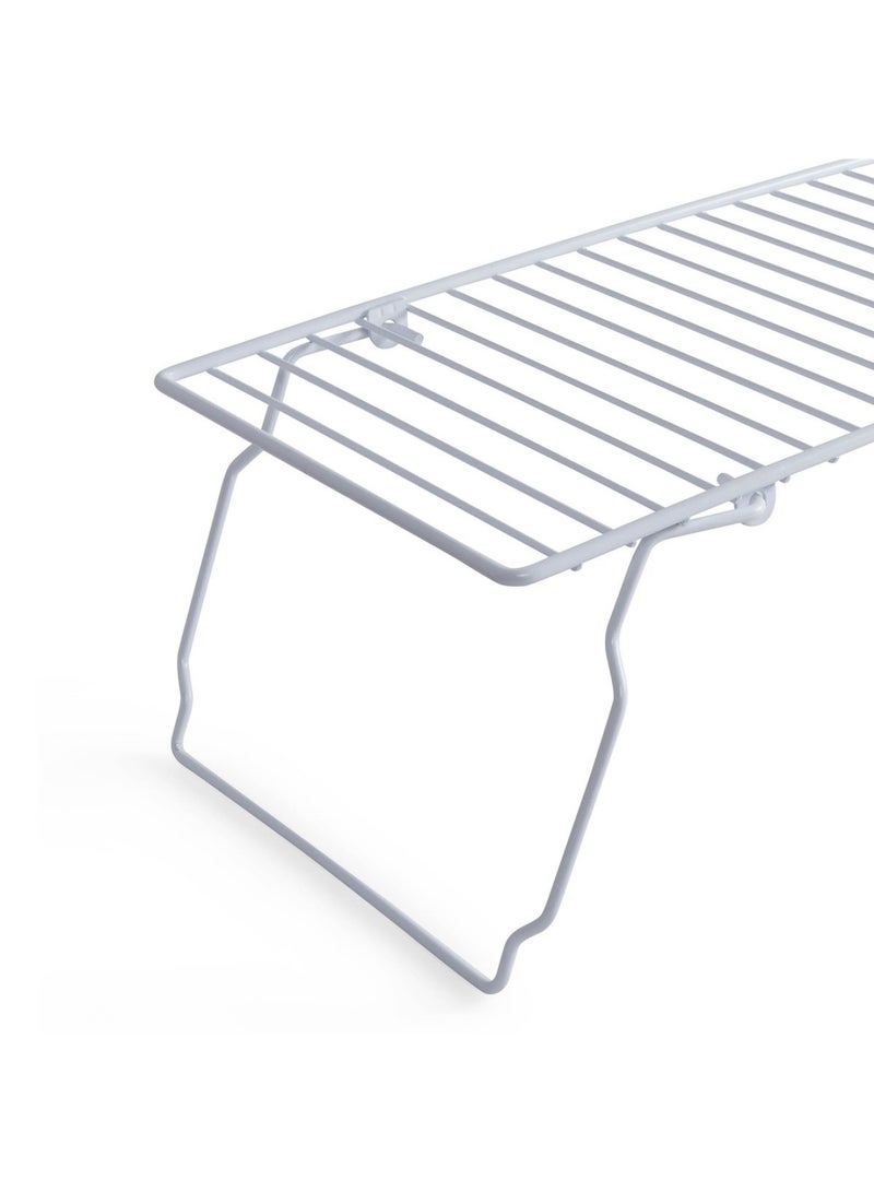 Pan Home Essentials Foldable Shelf Organizer 47x21x14cm - White - Image 3