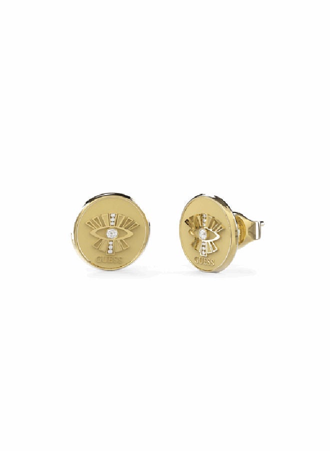 Eye Coin Stud Earring