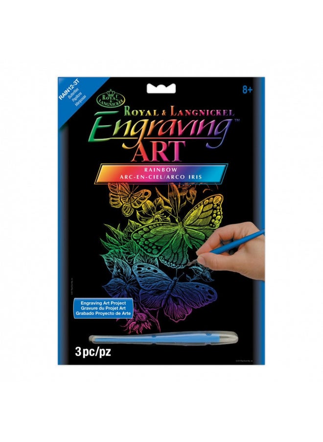 Royal & Langnickel Royal and Langnickel Rainbow Engraving Art, Butterflies  - Image 1