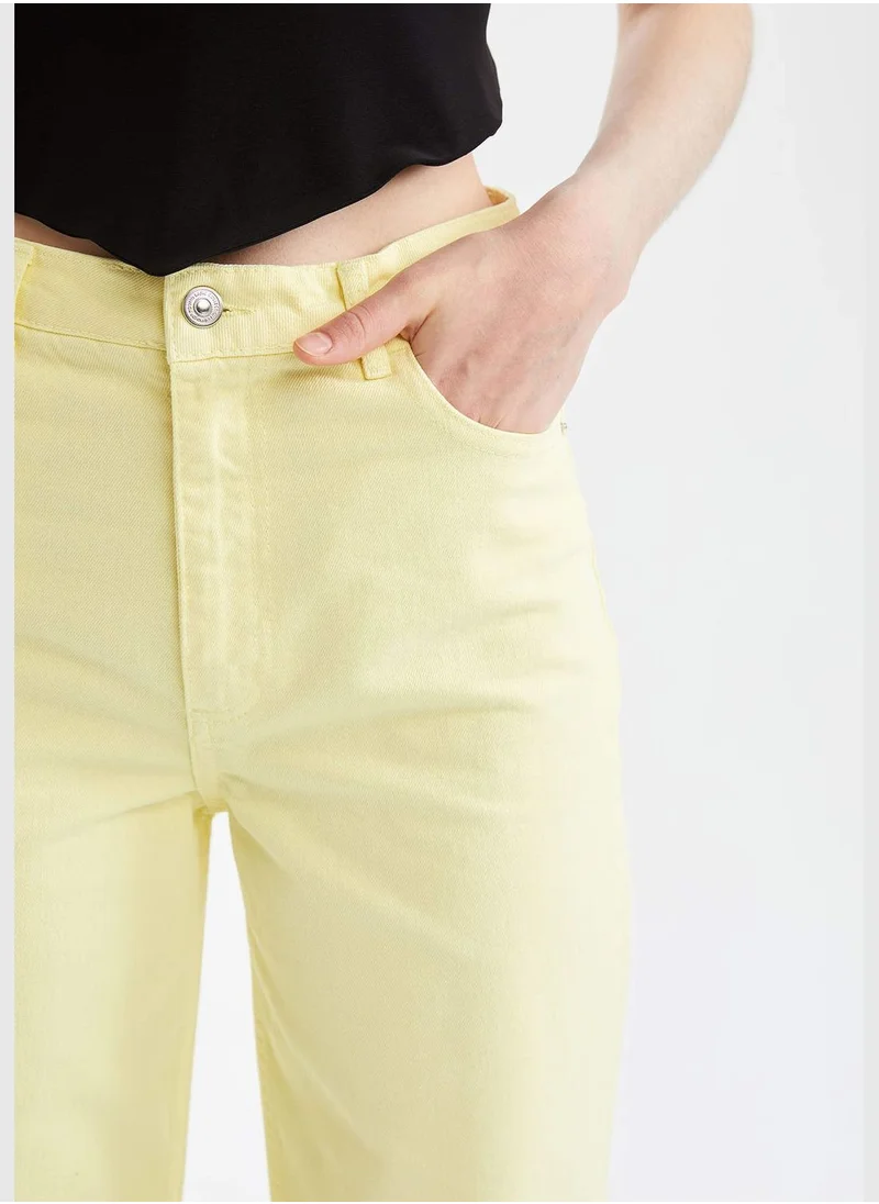 ديفاكتو High Waisted Gabardine Culottes